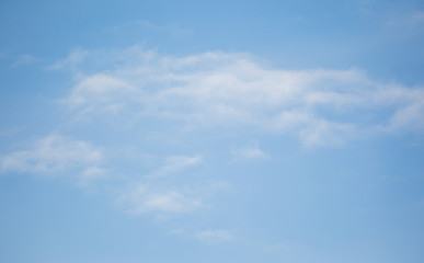 cloud in the blue sky