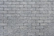 View on a gray stone brickwork as texture, background