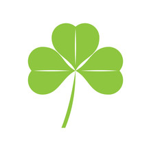 Clover Icon On Background For Graphic And Web Design. Simple Vector Sign. Internet Concept Symbol For Website Button Or Mobile App.