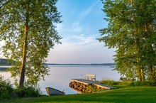 Lake Landscape In Finland