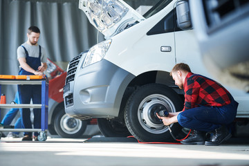 Canvas Print - Work of technicians