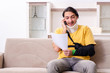 © Elnur - Young man after car accident suffering at home