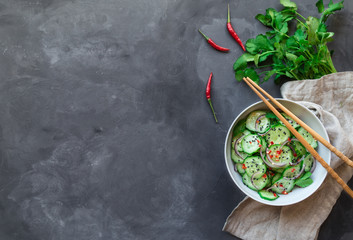 Wall Mural - Asian cucumber salad