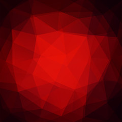 Wall Mural - Abstract polygonal vector background. Red geometric vector illustration. Creative design template.