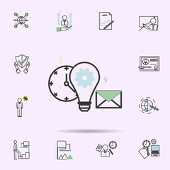 Poster - Creativity colored icon. business icons universal set for web and mobile