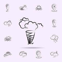 Wall Mural - Storm, cloud icon. Weather icons universal set for web and mobile