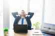 © carballo - business man resting relaxed