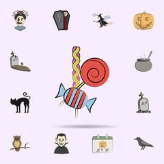 Poster - holiday feast colored icon. Halloween icons universal set for web and mobile