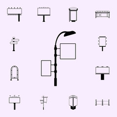 Poster - directional billboard icon. Billboards icons universal set for web and mobile