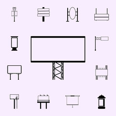 Poster - outdoor sign board icon. Billboards icons universal set for web and mobile