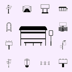 Poster - passenger billboard icon. Billboards icons universal set for web and mobile