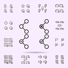 Poster - connection, plus, remove, minus sign icon. web icons universal set for web and mobile