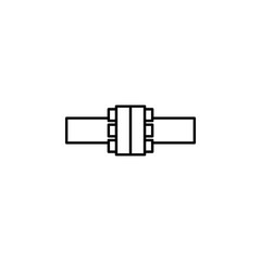 Poster - connected pipes icon. Element of plumbering icon. Thin line icon for website design and development, app development. Premium icon