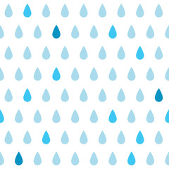 Wall Mural - Rain drops seamless pattern