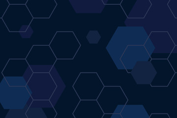 Wall Mural - Blue hexagon background