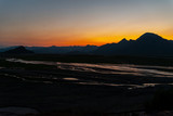 Fototapeta Sawanna - Beautiful sunset at Mt Pinatubo