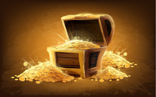 Treasure Chest Gold Coins Free Stock Photo - Public Domain Pictures