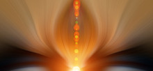 Abstract Energy Flower. Background For Text: Yoga, Aura, Light, Glow, Magic, Hypnosis, Meditation, Dream, Lotus, Harmony. Mandala, Esoteric - Concept.