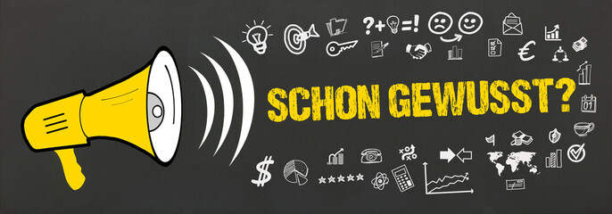 Wall Mural - Schon gewusst?