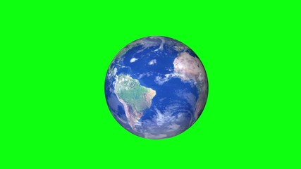 Wall Mural - Planet Earth on a green background. Abstract globe in the Universe. 
