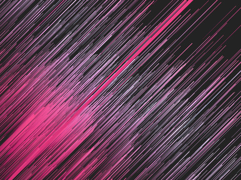 Digital diagonal pink lines abstract background. Computer generated geometric pattern. 3d rendering