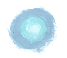 Abstract Background With Acrylic Paints Blue Circle