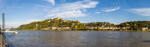 Fotomural Panorama Koblenz Feste Ehrenbreitstein