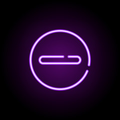 Poster - stop, not allowed neon icon. Elements of construction set. Simple icon for websites, web design, mobile app, info graphics