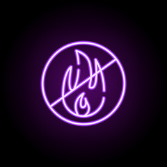 Poster - sign explosive neon icon. Elements of construction set. Simple icon for websites, web design, mobile app, info graphics