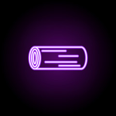 Poster - wood, wood neon icon. Elements of construction set. Simple icon for websites, web design, mobile app, info graphics