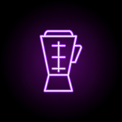 Poster - blender neon icon. Elements of web set. Simple icon for websites, web design, mobile app, info graphics