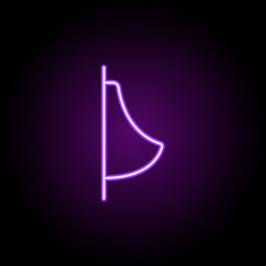 Poster - urinal neon icon. Elements of web set. Simple icon for websites, web design, mobile app, info graphics