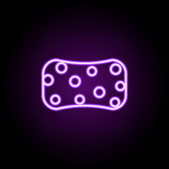 Poster - bast neon icon. Elements of web set. Simple icon for websites, web design, mobile app, info graphics