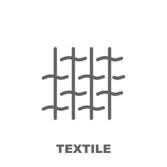 Poster - Textile icon. Element of row matterial icon. Thin line icon for website design and development, app development. Premium icon