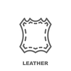 Poster - Leather icon. Element of row matterial icon. Thin line icon for website design and development, app development. Premium icon