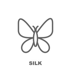 Poster - Silk icon. Element of row matterial icon. Thin line icon for website design and development, app development. Premium icon