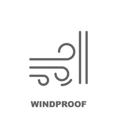 Poster - Windproof icon. Element of row matterial icon. Thin line icon for website design and development, app development. Premium icon
