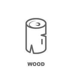 Poster - Wood icon. Element of row matterial icon. Thin line icon for website design and development, app development. Premium icon