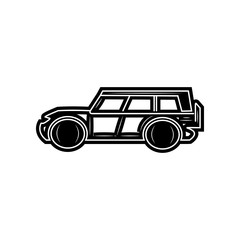 Poster - SUV car icon. Element of Cars for mobile concept and web apps icon. Glyph, flat icon for website design and development, app development