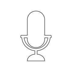 Poster - microphone icon. Set of cinema  element icons. Premium quality graphic design. Signs and symbols collection icon for websites, web design, mobile app on white background