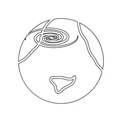 Poster - Cyclone icon. Element of Desister for mobile concept and web apps icon. Outline, thin line icon for website design and development, app development