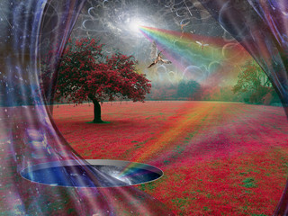 Wall Mural - wormhole to another world