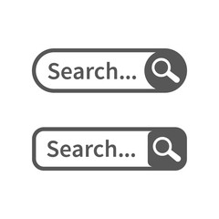 Aufkleber - Search bar web page internet browser element design, search box template isolated – vector