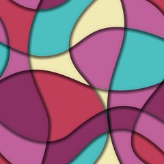 Fototapete - Stylish geometric vintage label in abstract style.