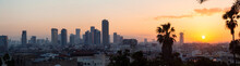 Panoramic View Of A Modern Downtown City During A Sunny Sunrise. Taken In Jaffa, Tel Aviv-Yafo, Israel,