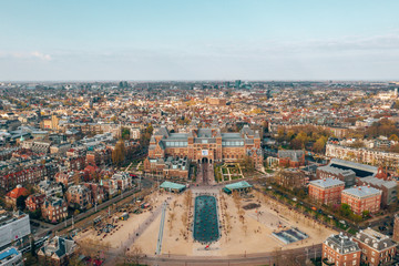 Wall Mural - aerial view of the the rijksmuseum. netherlands national museum dedicated to arts and history.