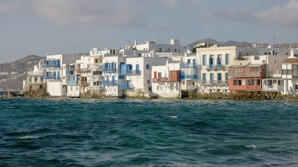 Wall Mural - little venice on the greek island of mykonos