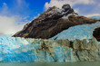 © Horacio Selva - Huge wall of glacial ice in Patagonia from the Andes mountain range.