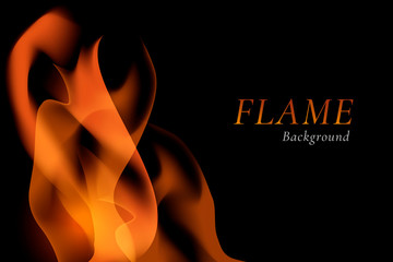 Canvas Print - Fire and flames background