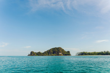 Blue sea And the island 